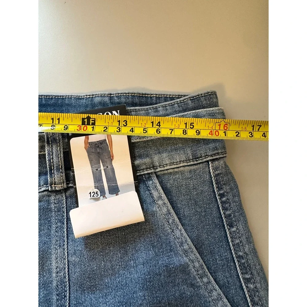 Hudson NWT Belted Wide Leg Jeans | Size 12 - Picture 11 of 13